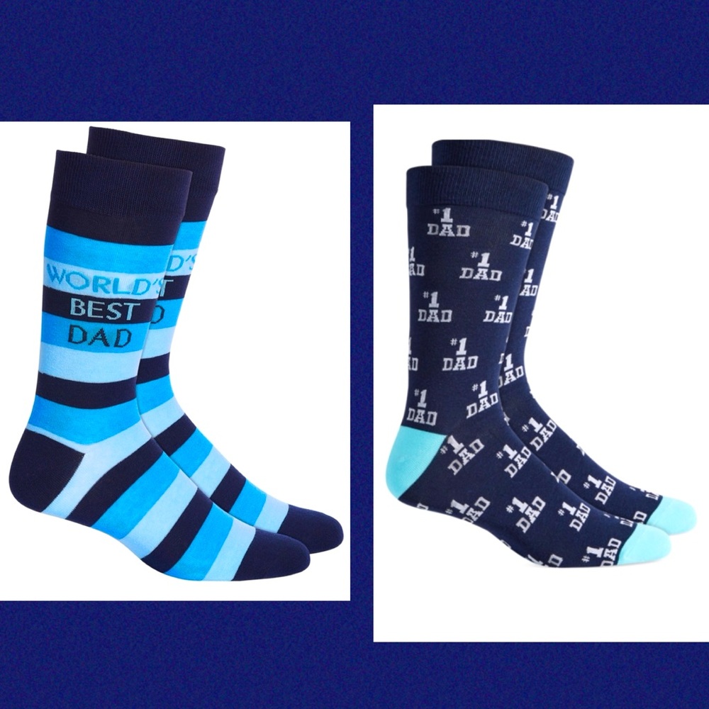 2-Pair NWT Club Room Crew Socks for Dad